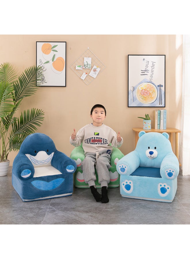 Cartoon Embroidered Children's Mini Sofa Lazy Sofa Detachable Washable Baby Sofa For Kids Room Home Decor Plush Material-Specifications:unfilled Cotton Shell-Color:Light Pink Unicorn - Image 4
