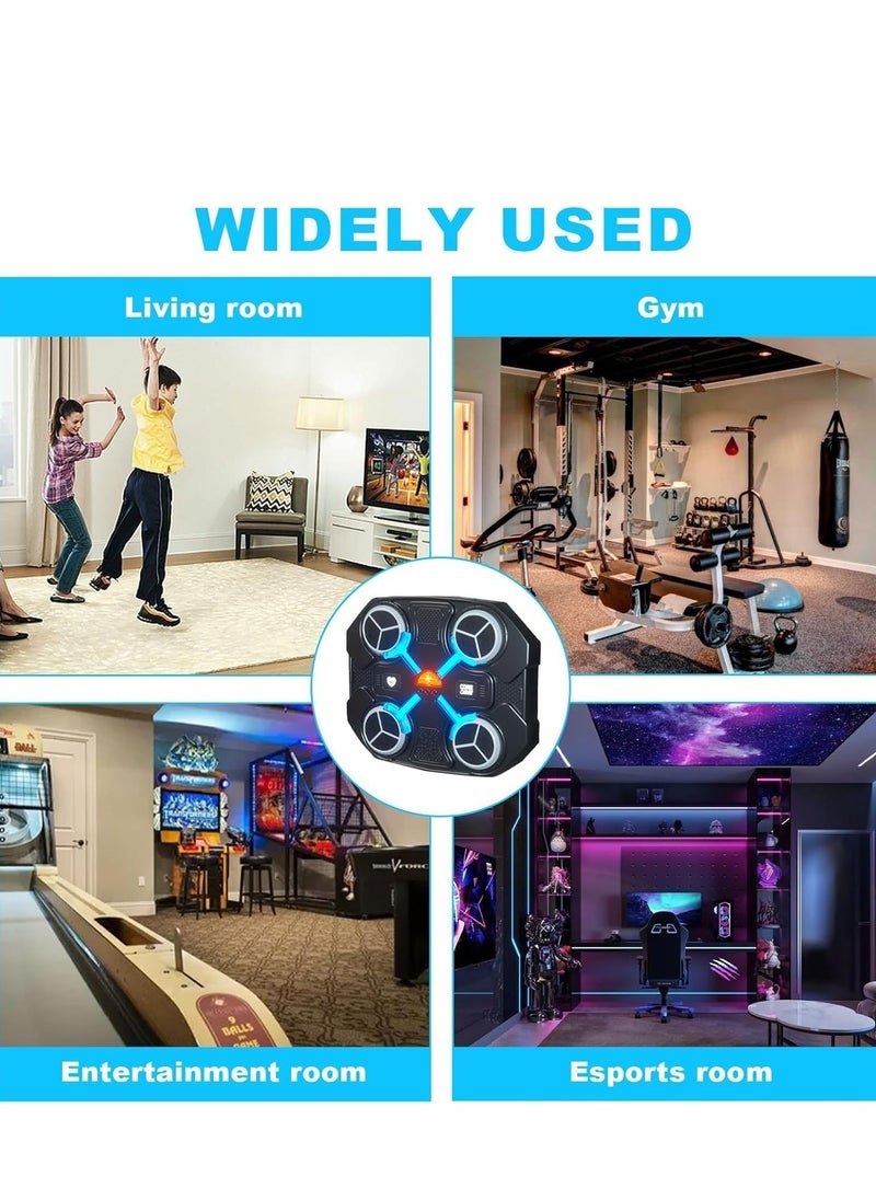 ELTRAZONE آلة الملاكمة الموسيقية للأطفال – لعبة ملاكمة ذكية مثبتة على الحائط مع بلوتوث وقفازات للمتعة واللياقة البدنية - Image 5