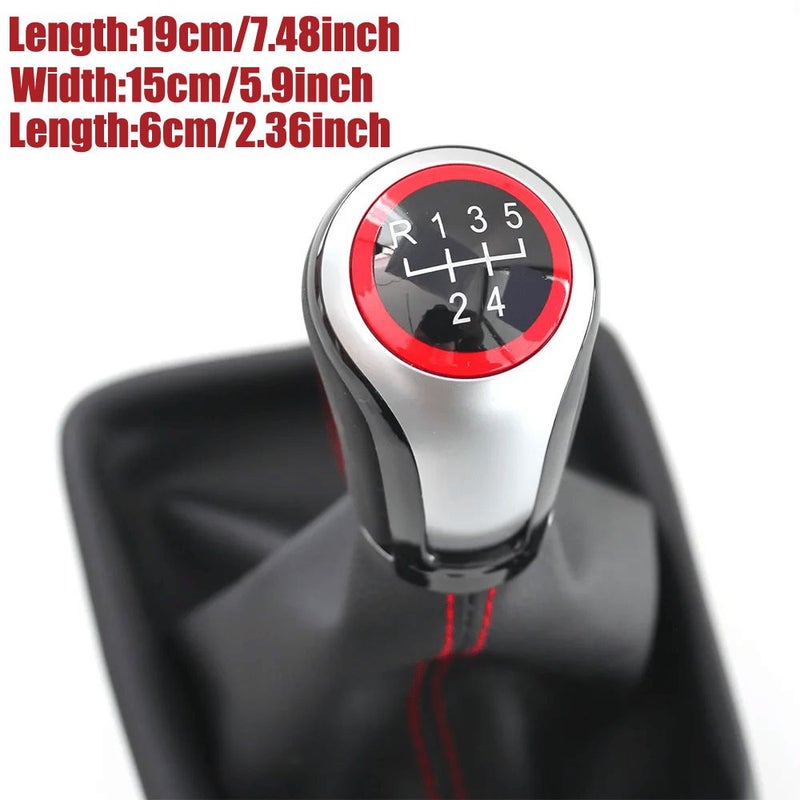 Shift Knob 5 Speed For Seat Leon MK3 2012 2013 2014 2016 2017 Gaiter Boot - Image 3