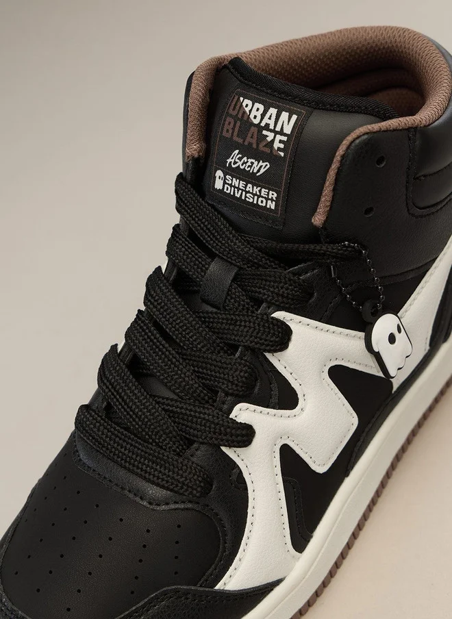 The Souled Store  The Souled Store Men UBZ Ascend Colourblocked Mid Top Sneakers  | Best Price UAE