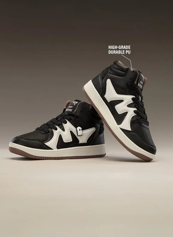 The Souled Store  The Souled Store Men UBZ Ascend Colourblocked Mid Top Sneakers  | Best Price UAE