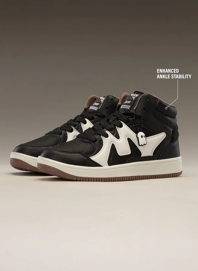 The Souled Store  The Souled Store Men UBZ Ascend Colourblocked Mid Top Sneakers  | Best Price UAE
