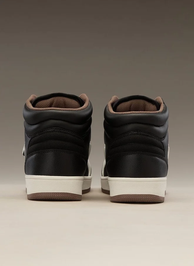 The Souled Store  The Souled Store Men UBZ Ascend Colourblocked Mid Top Sneakers  | Best Price UAE