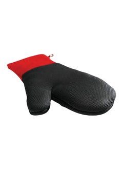 Grill Mark Comfortable Grip Heat Resistance Neoprene Grilling Mitt Black and Red 1.2 x 7.5 x 15.5 inch 86800..  - Image 1