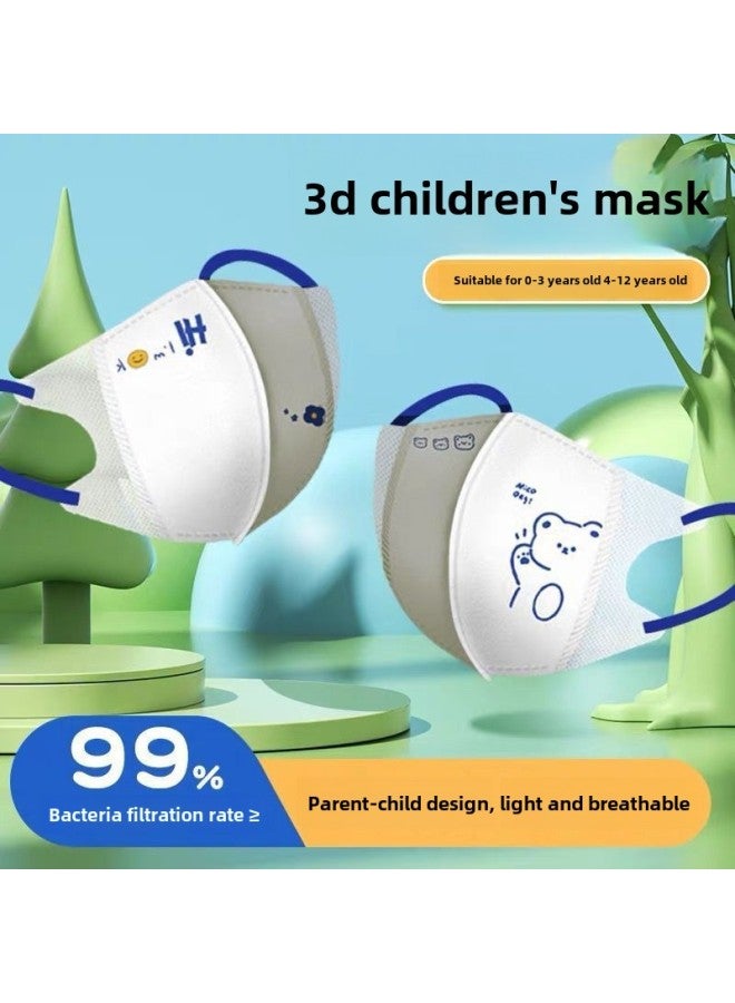 Generic Children's Mask 3D Stereo Klein Blue Bear Mask School Special Children's Stereo Disposable Mask Wholesale-Colour:3d Children's Klein -Specification:Individually Packaged For Ages 3-12  - Image 5