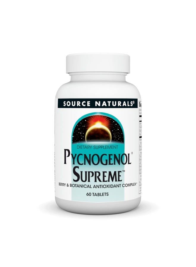 Source Naturals Pycnogenol Supreme, Berry & Botanical Antioxidant Complex* - 60 Tablets - Image 1
