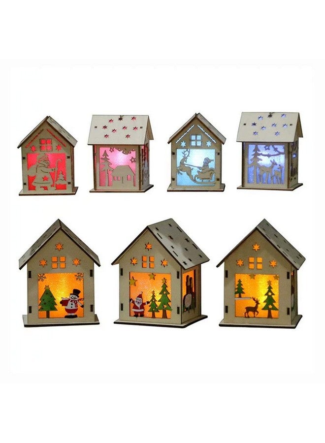 qiaoniuniu Wood Craft Kits Unfinished Small Houses 3D Cutting Wooden Puzzle Toy For Kids And Adults Build Your Own Perfect Decoration-Including 7 Pcs - Image 1