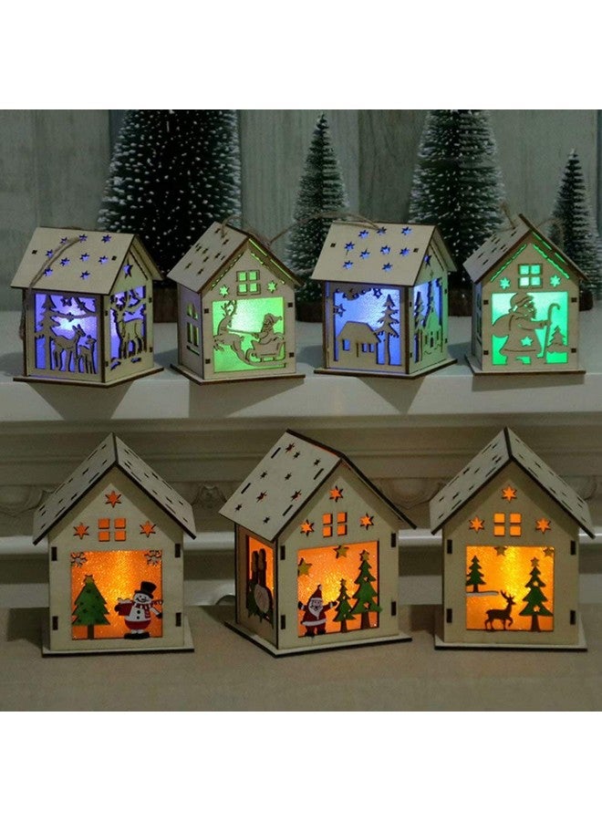 qiaoniuniu Wood Craft Kits Unfinished Small Houses 3D Cutting Wooden Puzzle Toy For Kids And Adults Build Your Own Perfect Decoration-Including 7 Pcs - Image 2