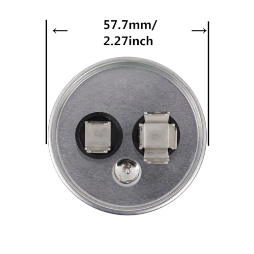 BOJACK 50 uF ±5% 50 MFD 370/450 V CBB65 Round Run Start Capacitor for AC Motor Run or Fan Start and Cool or Heat Pump Air Conditione - Image 2