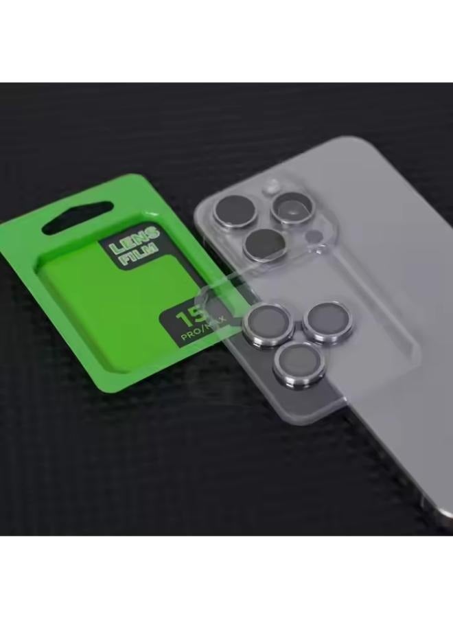 CD alloy 3D quick stick camera lens screen protector, suitable for iPhone 15Pro Max - Image 1