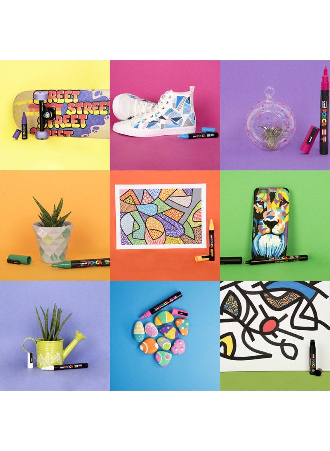 Uni Mitsubishi (Uni) Posca Series Marker Pen (Fine Point) Colorful Poster Advertising Marker Pen Office Drawing Hand-Painted Graffiti Pen Pc-3M Brown Single Pack - Image 2