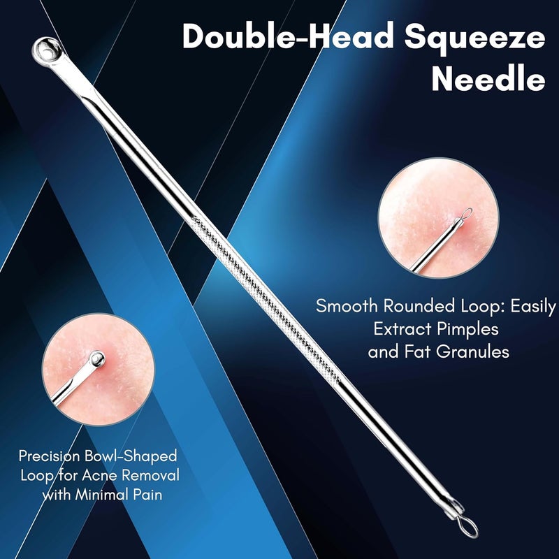Beauté Secrets Beaut Secrets Basics Blackhead Acne Removal Needle Kit 4 Pcs Cleaning Tool Blemish Pimple Comedone for Women and Men  - Image 3