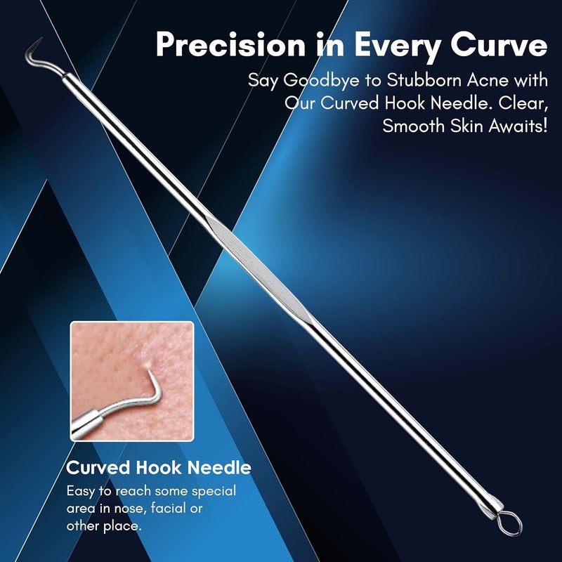 Beauté Secrets Beaut Secrets Basics Blackhead Acne Removal Needle Kit 4 Pcs Cleaning Tool Blemish Pimple Comedone for Women and Men  - Image 5