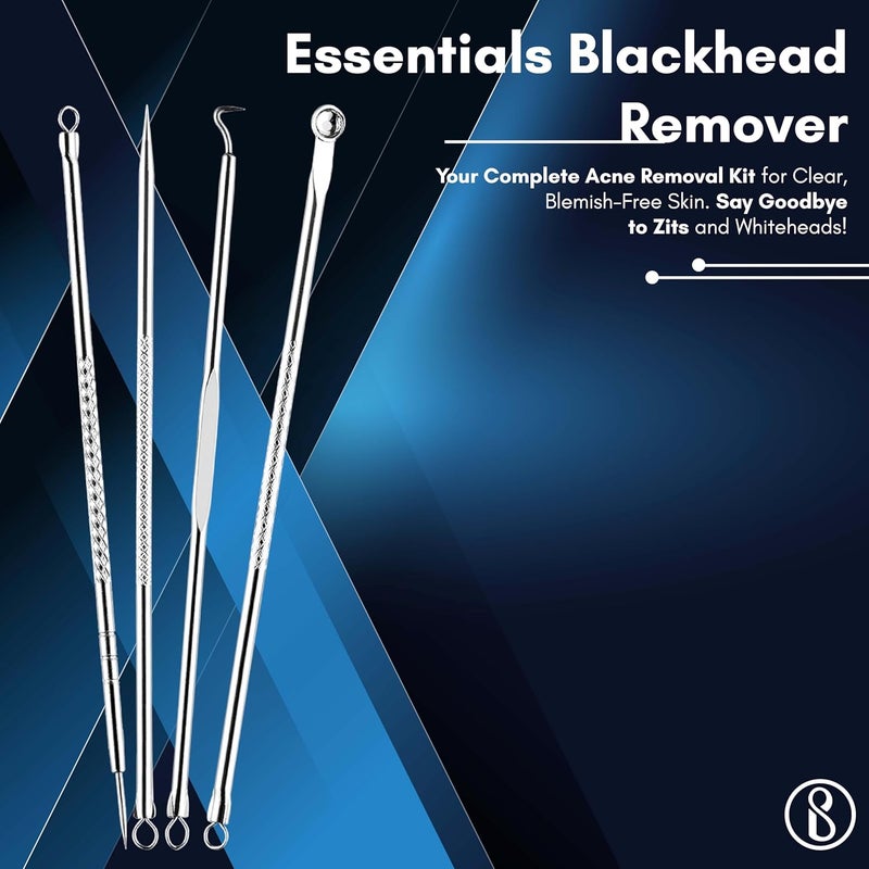 Beauté Secrets Beaut Secrets Basics Blackhead Acne Removal Needle Kit 4 Pcs Cleaning Tool Blemish Pimple Comedone for Women and Men  - Image 2
