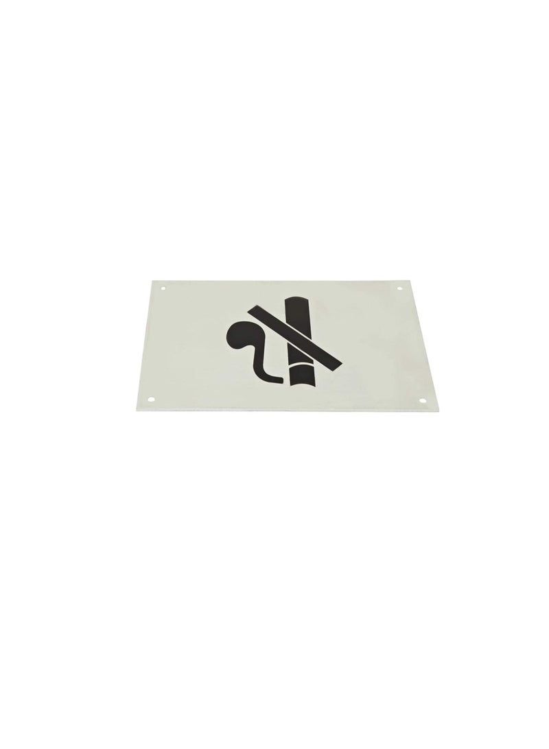 No Smoking Symbol Aluminum Plate - Image 3