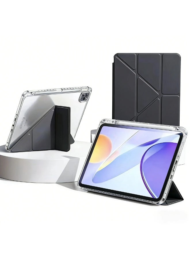 Clear Anti-Bend iPad Case with Foldable Stand, Compatible with 2025/2026 iPad 10th/11th/12th Gen (A16) 11"/10.9" - Image 1