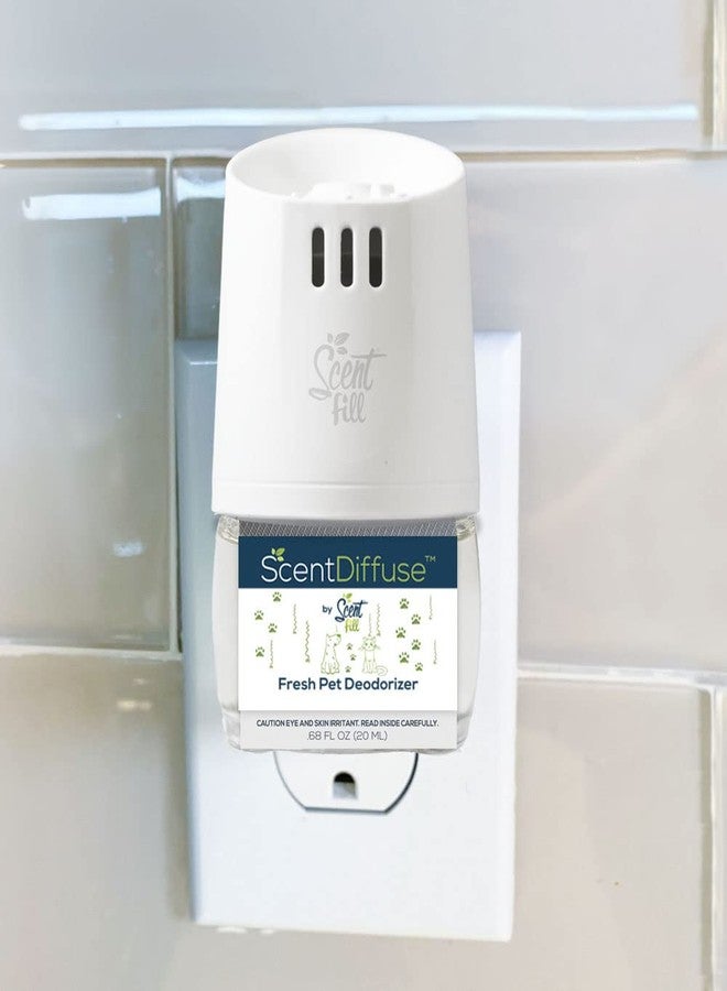 Scent Fill ScentDiffuse Pet Odor Deodorizing Air Freshener Starter Kit, 2 Refills + Diffuser - Image 5