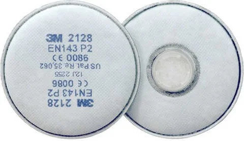 3M 2128 P2 Ozone, Organic, Acid Gas Filter (1 Pair)