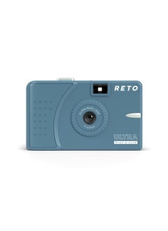 RETO Ultra Wide and Slim 35mm Reusable Daylight Film Camera - 22mm Wide Lens, Focus Free, Light Weight, Easy to Use (Teal)  - Image 1