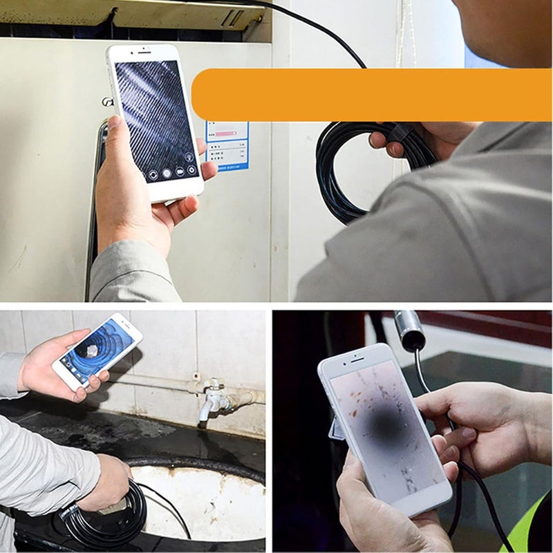 Industrial Endoscope Camera HD Portable Aluminium Alloy Borescope Inspection for 6.1 Car Repair - Image 4