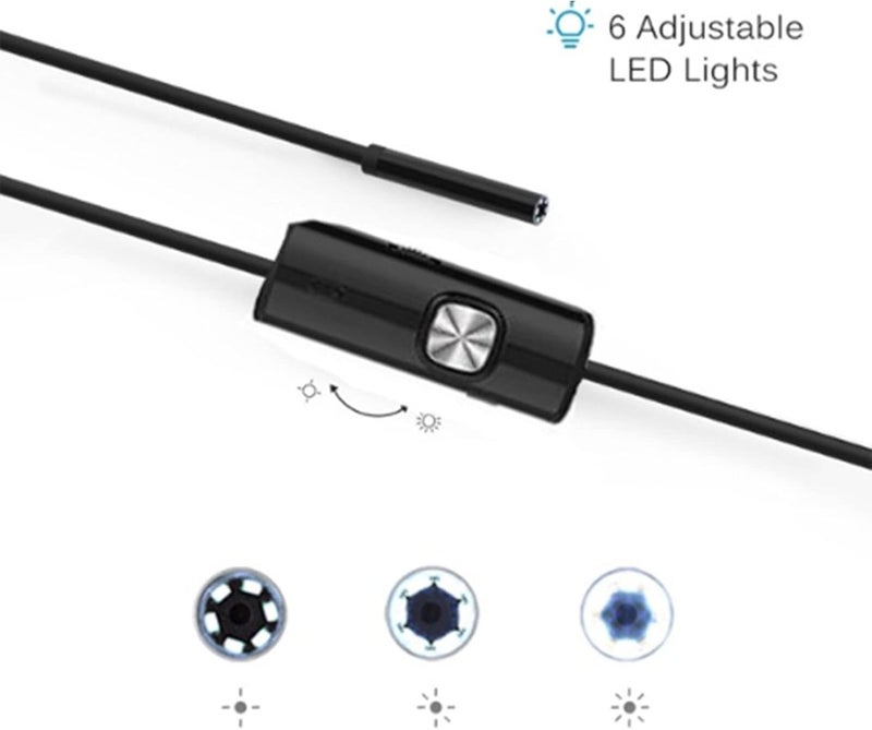 Industrial Endoscope Camera HD Portable Aluminium Alloy Borescope Inspection for 6.1 Car Repair - Image 2