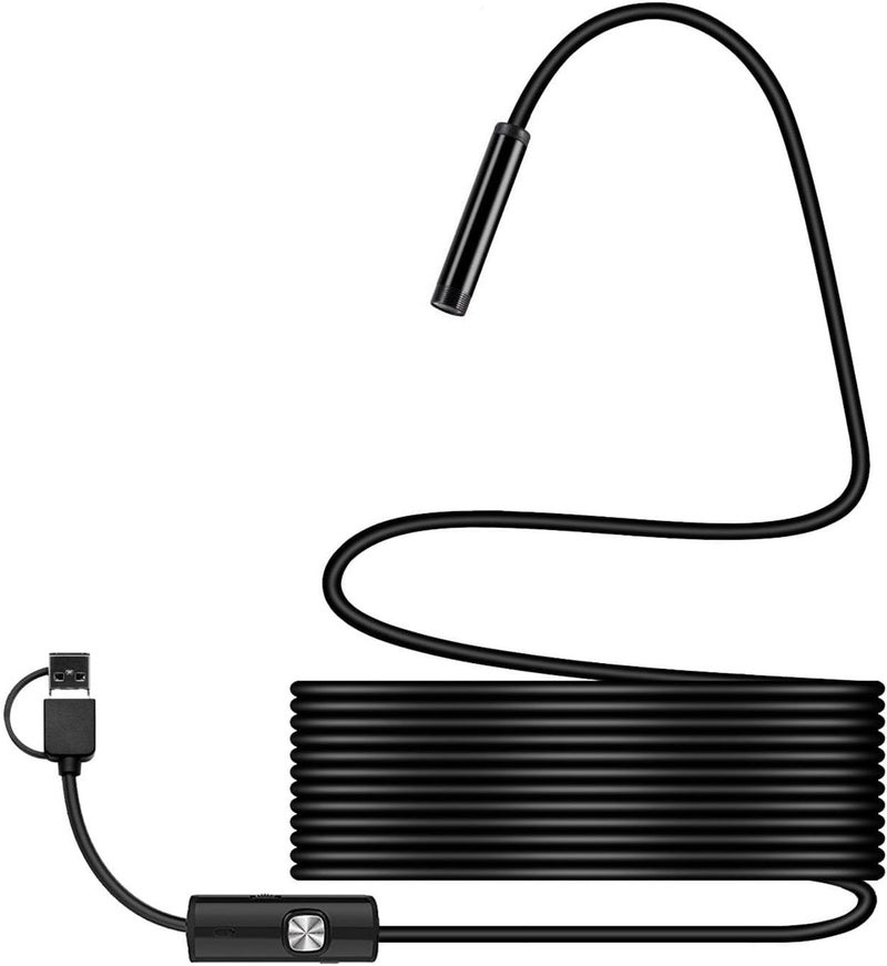Industrial Endoscope Camera HD Portable Aluminium Alloy Borescope Inspection for 6.1 Car Repair - Image 1