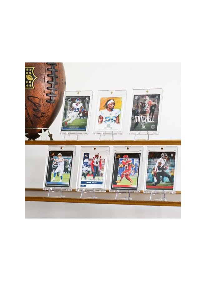 The Bros 10Pcs Acrylic Display Stands, Acrylic Clear Mini Easel Stands, for Display Pictures, Photo and and Artworks, 2 × 2 × 2.7In - Image 5