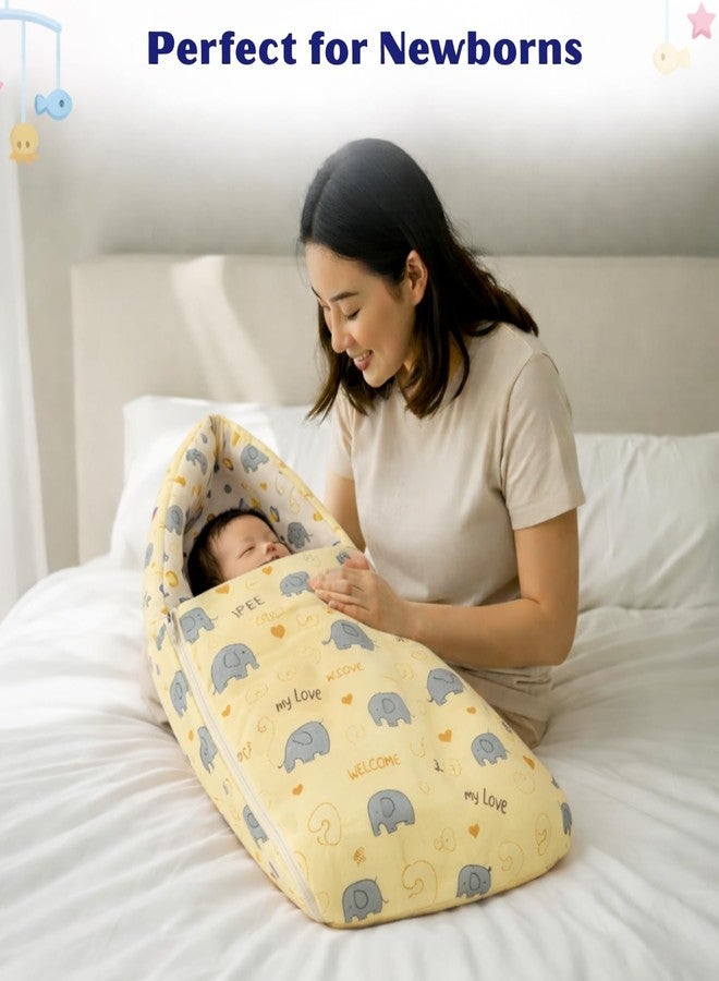 Toddylon 24 in 1 Baby Essentials for Newborn Kit | New Born Set 0–6 Months | Newborns Baby Combo Set | Hospital Kit for Infants | Baby Clothes & Bedding Combo Pack (Yellow) - Image 3