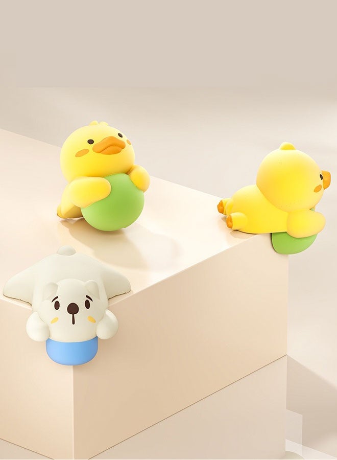 4PCs Bear-Shaped Baby Safety Corner Guards - Silicone Baby Proofing Protectors with Self-Adhesive Tape, Child Safety Edge Cushion for Furniture Sharp Corners - Image 3