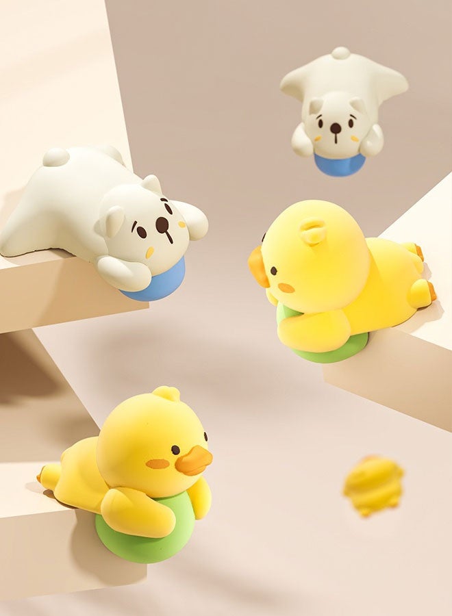 4PCs Bear-Shaped Baby Safety Corner Guards - Silicone Baby Proofing Protectors with Self-Adhesive Tape, Child Safety Edge Cushion for Furniture Sharp Corners - Image 2