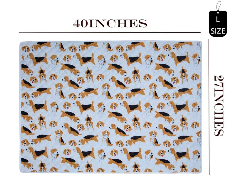 AAZEEM Soft Light Weight Mat for Dogs, Cats & Pets, Skin Friendly Mat| FloorMat | Pet Area Carpet | Anti-Spill 27 X 40 Inches |Golden Color|Large Size| - Image 2