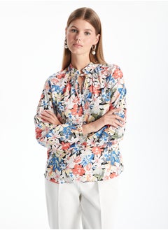 LC WAIKIKI Tie Neck Floral Women's Blouse  - Image 1