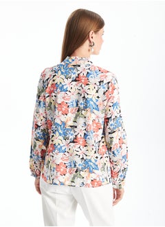 LC WAIKIKI Tie Neck Floral Women's Blouse  - Image 4