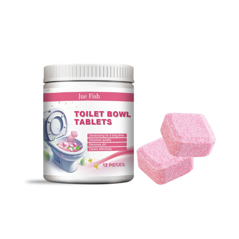 Jue Fish Toilet Cleaning Effervescent Tablets Household Toilet Toilet Odor Descaling Decontamination Toilet Cleaning - Image 1