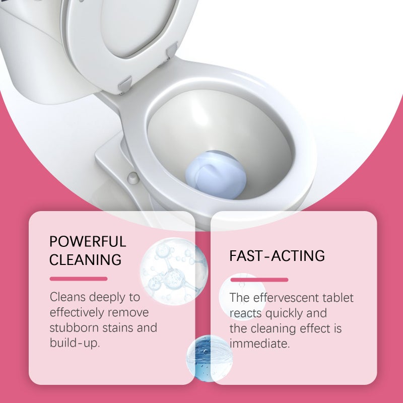 Jue Fish Toilet Cleaning Effervescent Tablets Household Toilet Toilet Odor Descaling Decontamination Toilet Cleaning - Image 3