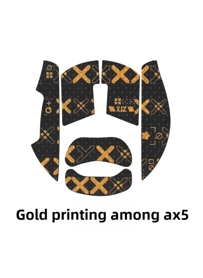 Generic - For Mai Con AX5 PRO/AX5 V2 Magnesium Alloy Mouse Anti-slip Sticker Sweat Side Keys AX5 Palm Sticker-Color: One White Print - Image 1