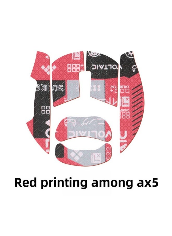 Generic - For Mai Con AX5 PRO/AX5 V2 Magnesium Alloy Mouse Anti-slip Sticker Sweat Side Keys AX5 Palm Sticker-Color: One White Print - Image 1