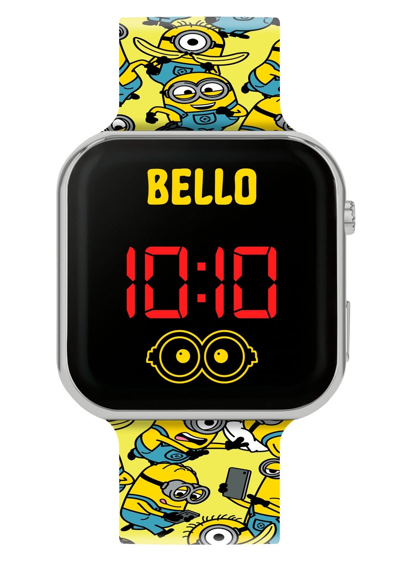 Minions Minions Printed Strap LED Watch - DMF4106ARG  - Image 1