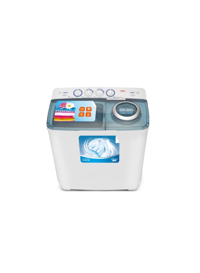 Haam Twin Tub Washing Machine, 7 kg ,White ,HWM7000-25N HWM7000-25N white