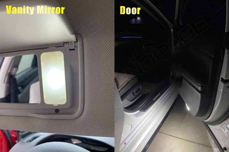 ENDPAGE 12-Pieces Accord LED Interior Light Kit for Honda Accord 2003 2004 2005 2006 2007 2008 2009 2010 2011 2012 White 6000K Interior LED Lighting Package + License Plate Lights, Install Tool - Image 4