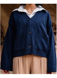 Navy Blue Buttoned Cardigan - pzsku/ZA4B2A6C41DBE2F6120F3Z/45/_/1739706512/728f1314-0e7f-49db-8799-f48464ffab01