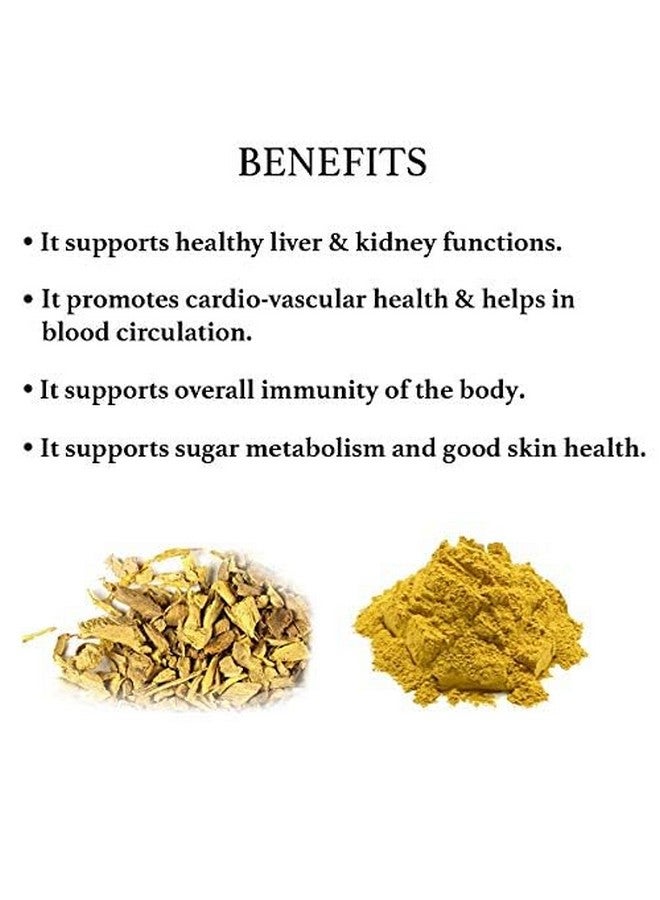 bixa BOTANICAL Daruharidra Powder 1kg (DaruHaldi/Berberis Aristata | Berberry Root) Supports Healthy Liver and Kidney Functions Bixa Botanical - Image 2