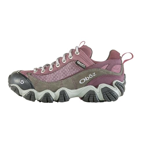 Oboz Women's Firebrand II Low B-Dry Hiking Shoe, Lilac, 9 - Image 1