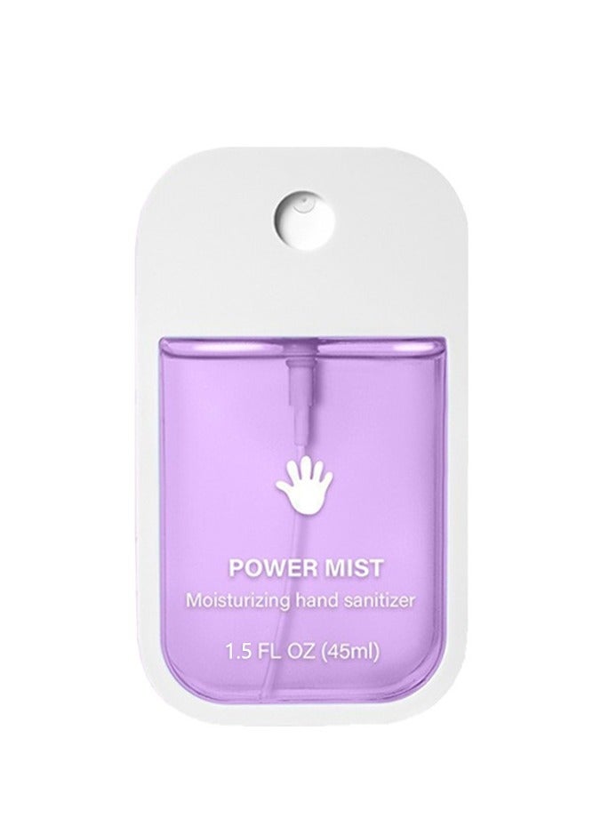 Power Mist Hydrating Hand Sanitizer Spray, 45ml Portable Sanitizing Spray with Lavender and Aloe Extracts, Gentle on Skin, Easy to Carry - Image 1