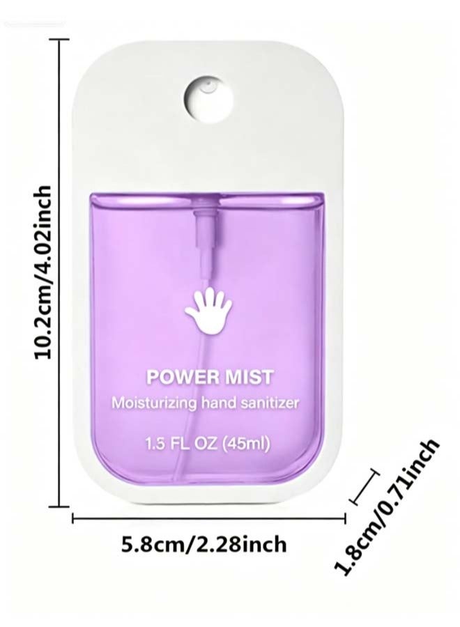 Power Mist Hydrating Hand Sanitizer Spray, 45ml Portable Sanitizing Spray with Lavender and Aloe Extracts, Gentle on Skin, Easy to Carry - Image 3