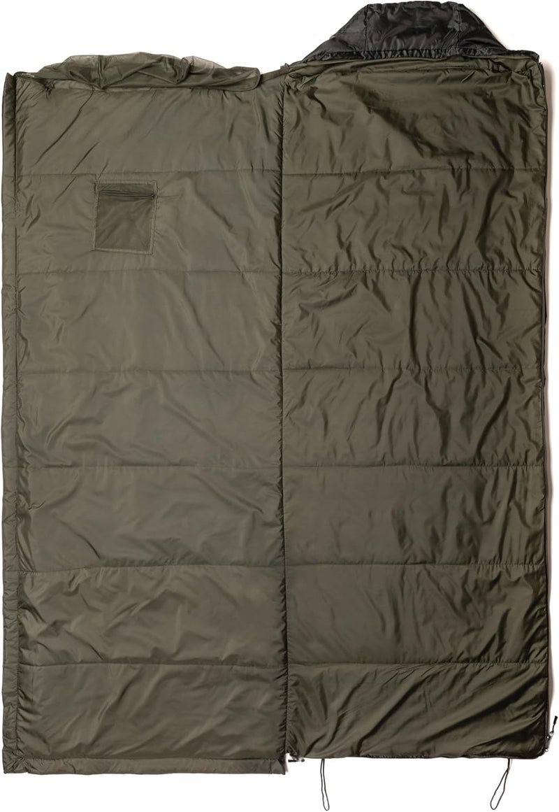 Snugpak Jungle Bag with Built-in Mosquito Net & Antibacterial Fabrics - Right Side Zip, Olive - Image 3