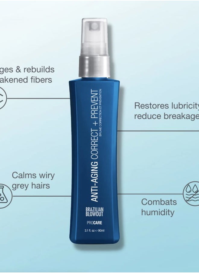 Brazilian Blowout Brazilian Blowout Anti Aging Correct + Prevent Spray 3.1 fl oz  - Image 2