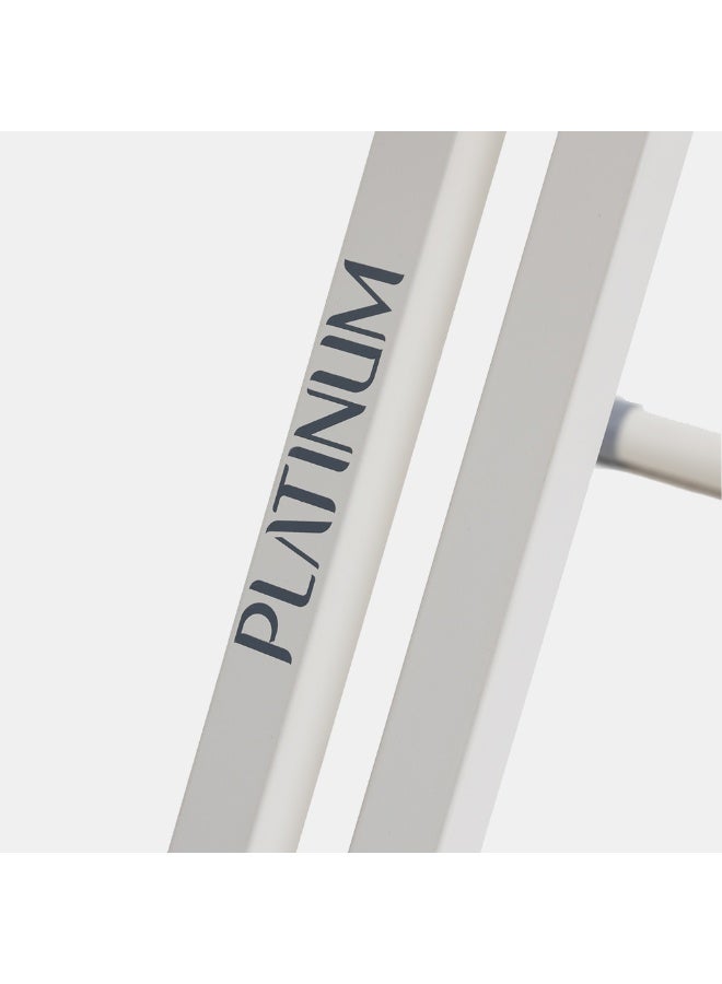 بلاتينيوم SP-9110-W مكواة ضغط مع قاعدة إضافية بطول 36 إنش، سعة خزان المياه 800 مل، بخار بقدرة 90 جرام/دقيقة، قدرة كهربائية 2200 واط، سطح سيراميكي، تحكم إلكتروني، مزودة بقاعدة إضافية – أبيض - Image 4