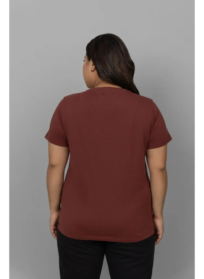 NeceSera Rust V-Neck Jogger Set