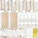 ANGOLIO 230 Spanish Christian Floral Religious Gifts Bulk Easter Gift Regalos Bookmarks Cristianos En Espaol Bible Verse Bamboo Pen Keychain Inspirational Bookmark Gift for Teacher Church Favor - Image 3